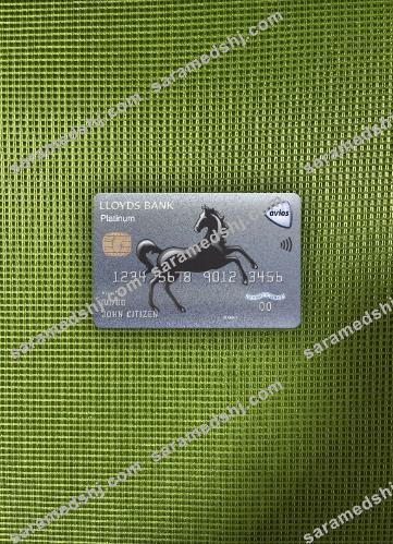 United Kingdom Lloyds american express platinum card photolook front